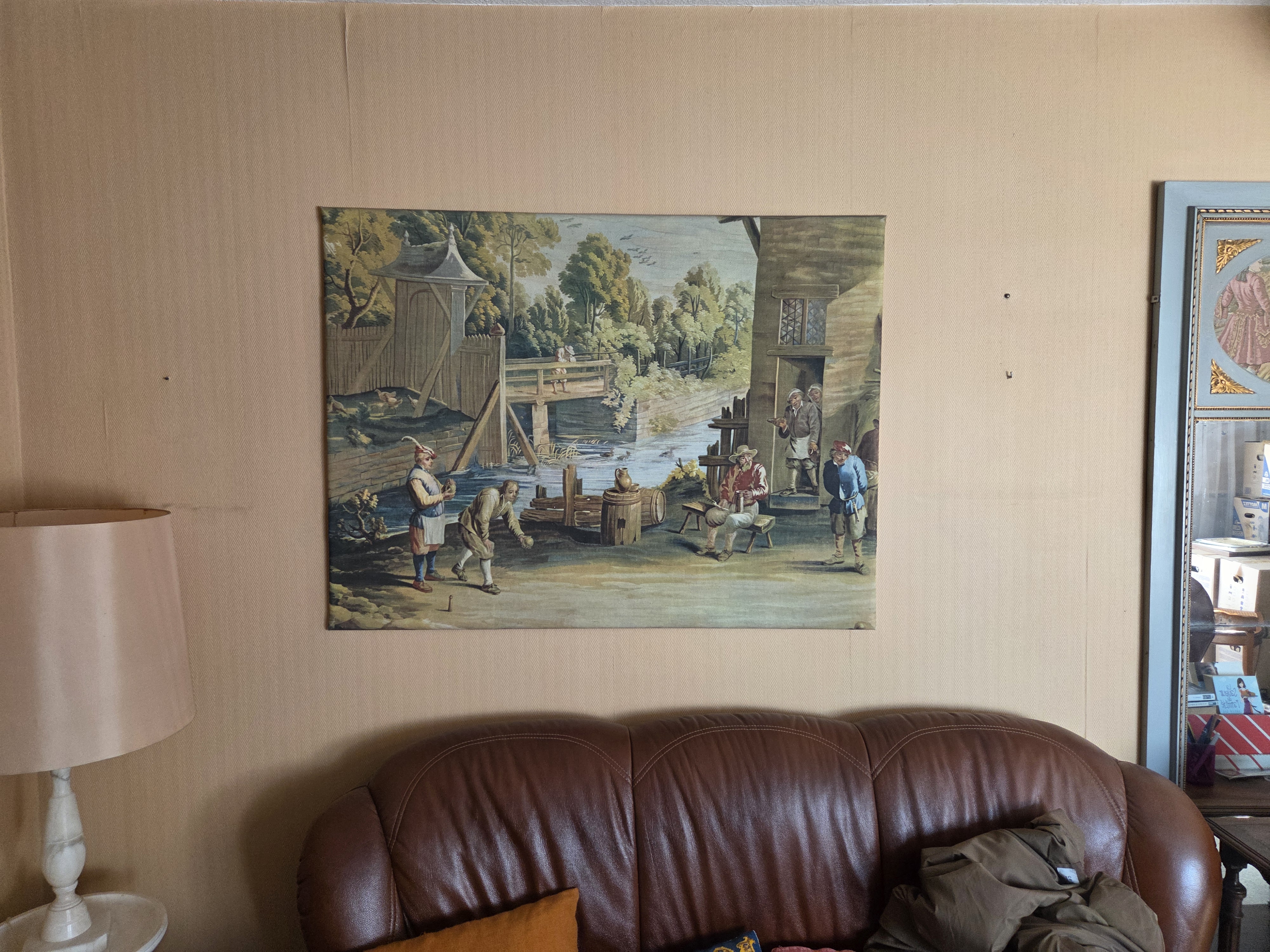 Tapisserie sur cadre