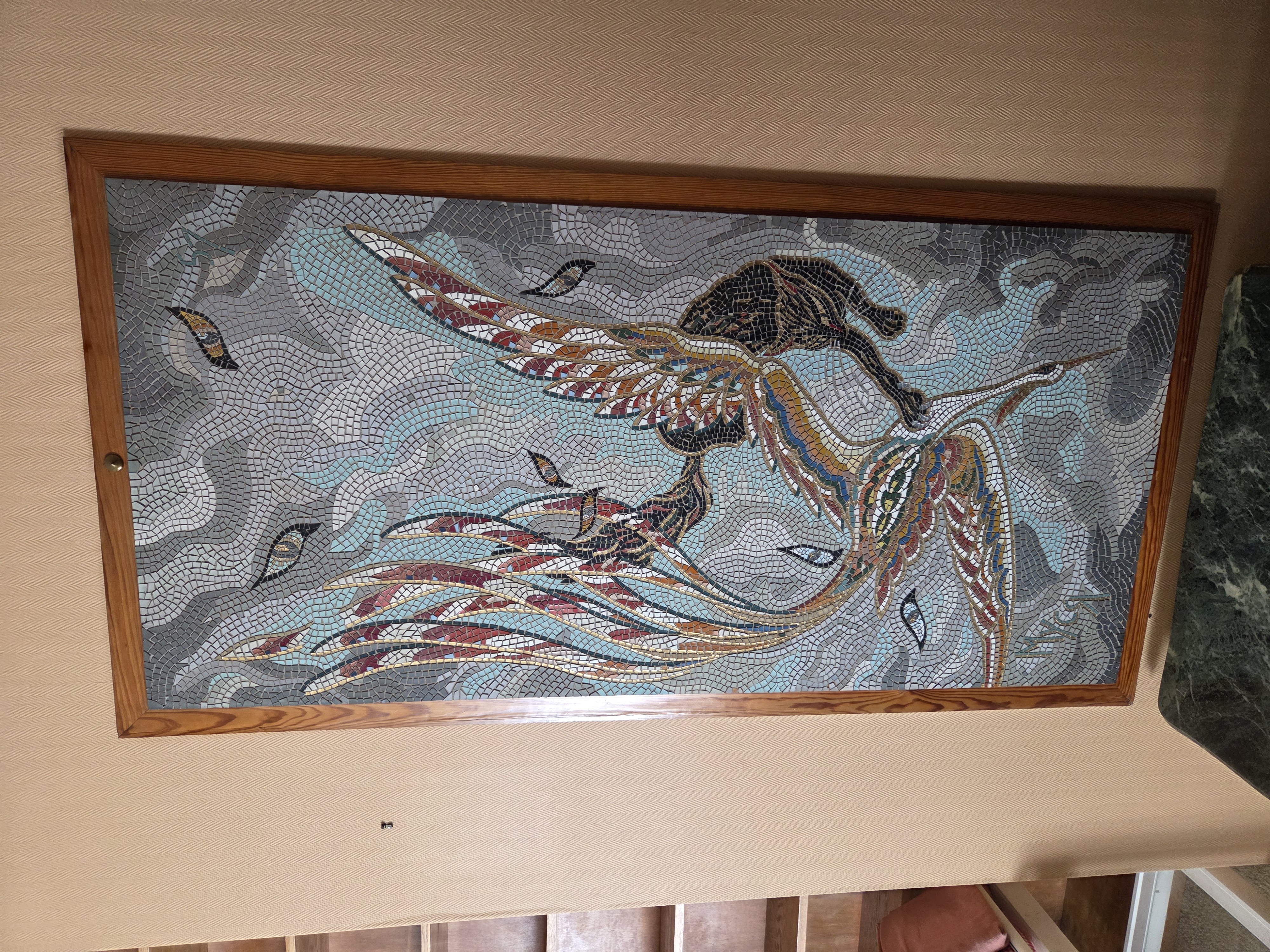 Mosaique cuir 1362 x 90